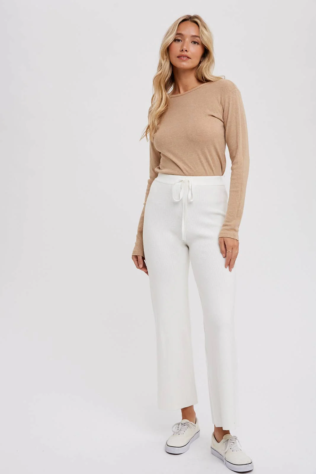 RIBBED SWEATER LOUNGE PANTS