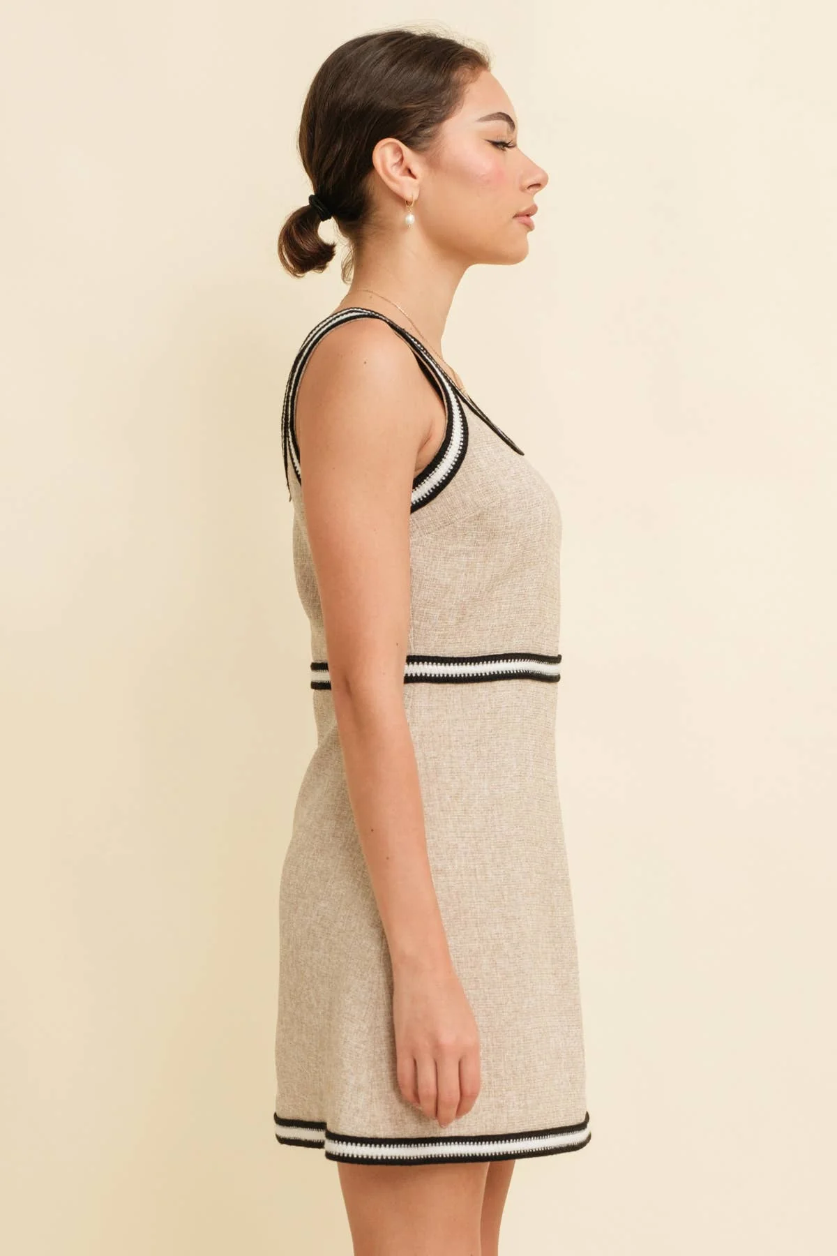 LINE ACCENT MINI DRESS