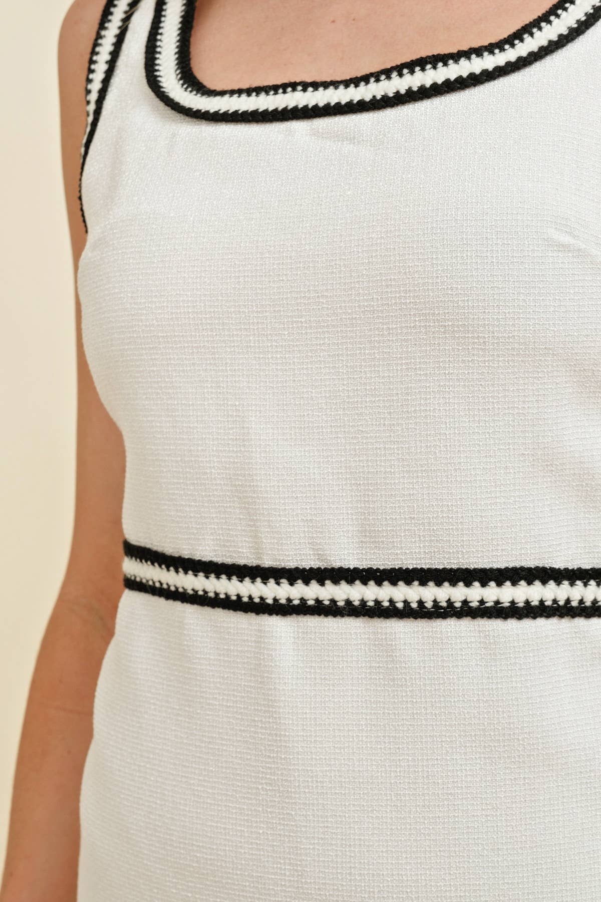 LINE ACCENT MINI DRESS