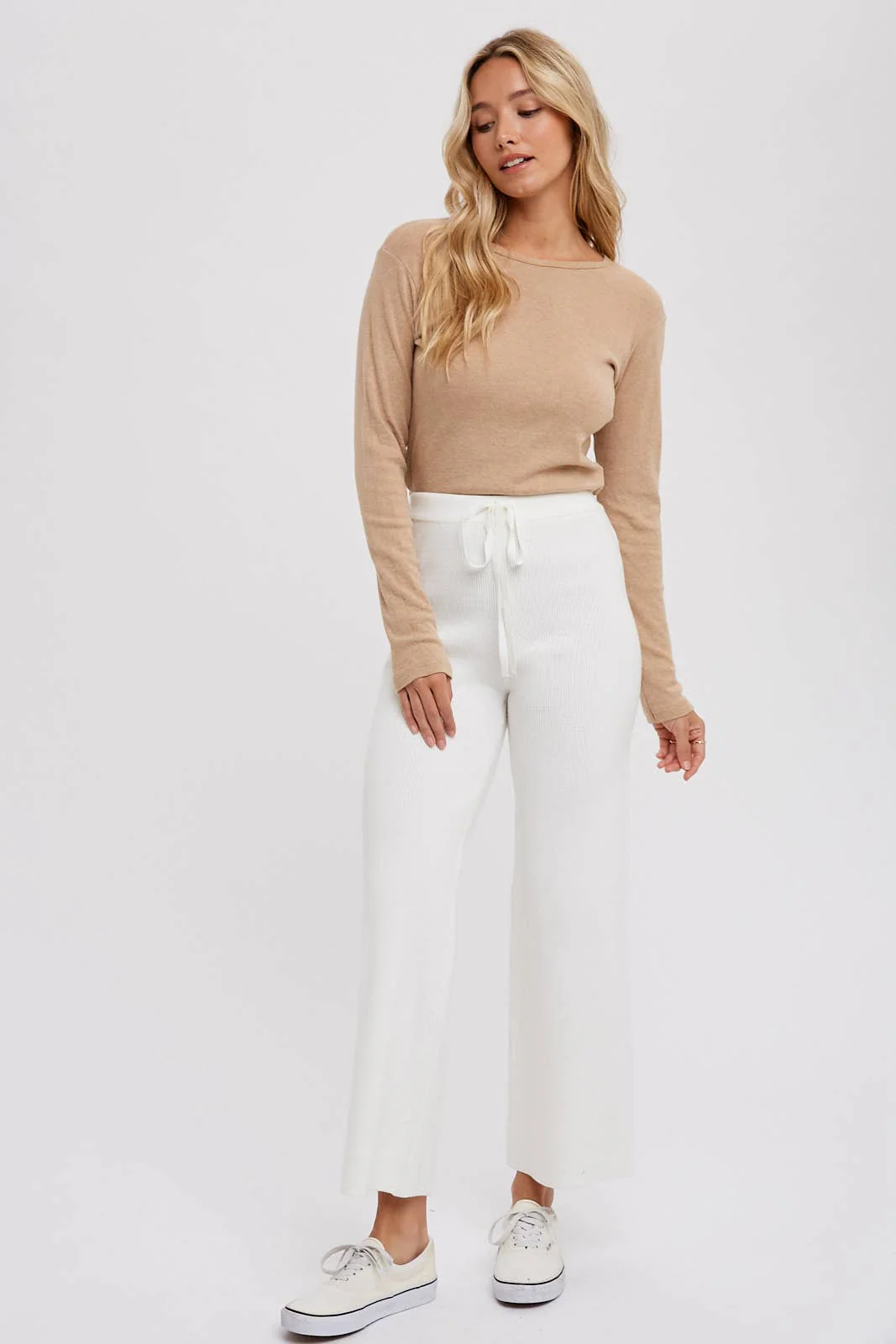 RIBBED SWEATER LOUNGE PANTS