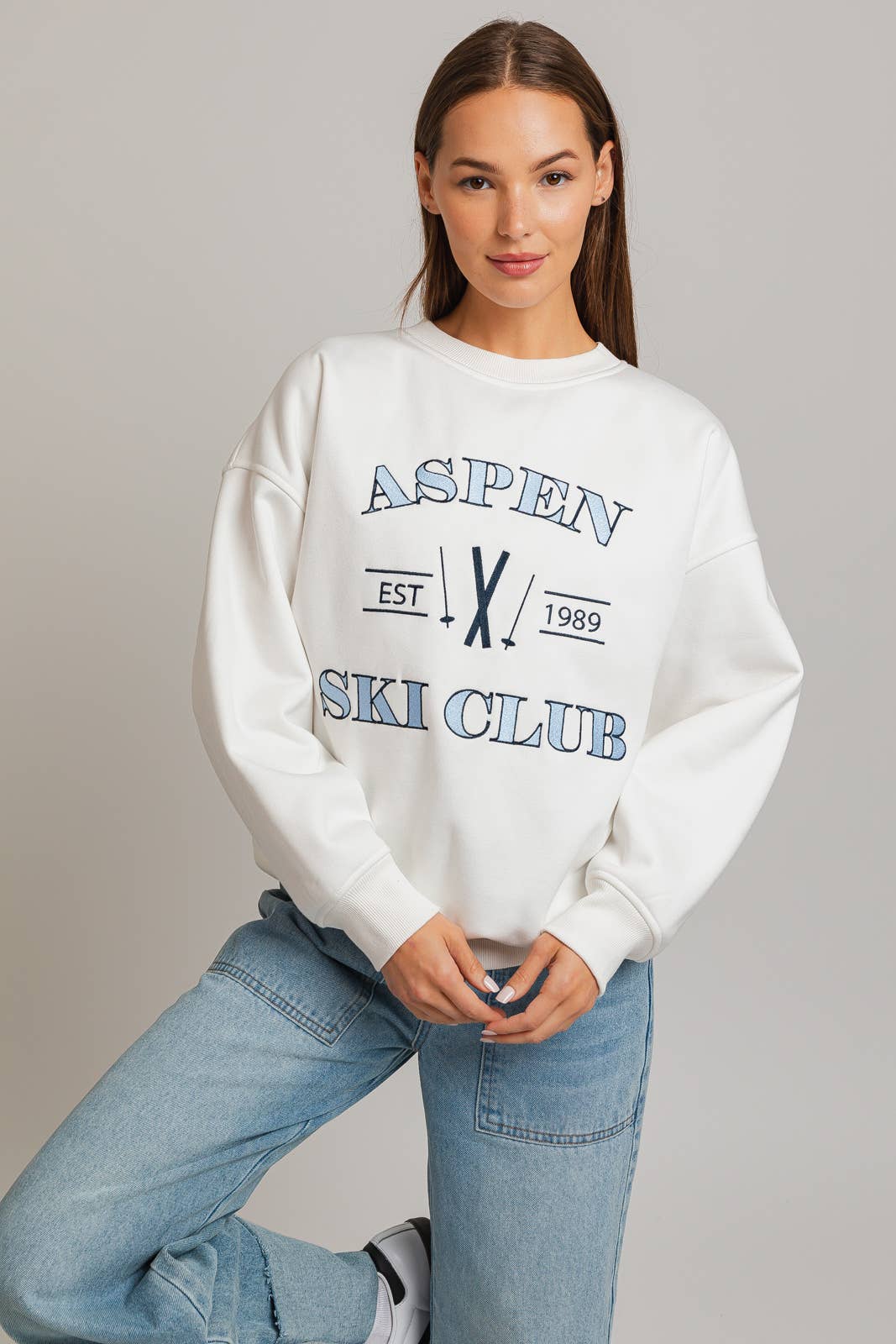 ASPEN SKI CLUB FLEECE SWEATSHIRT