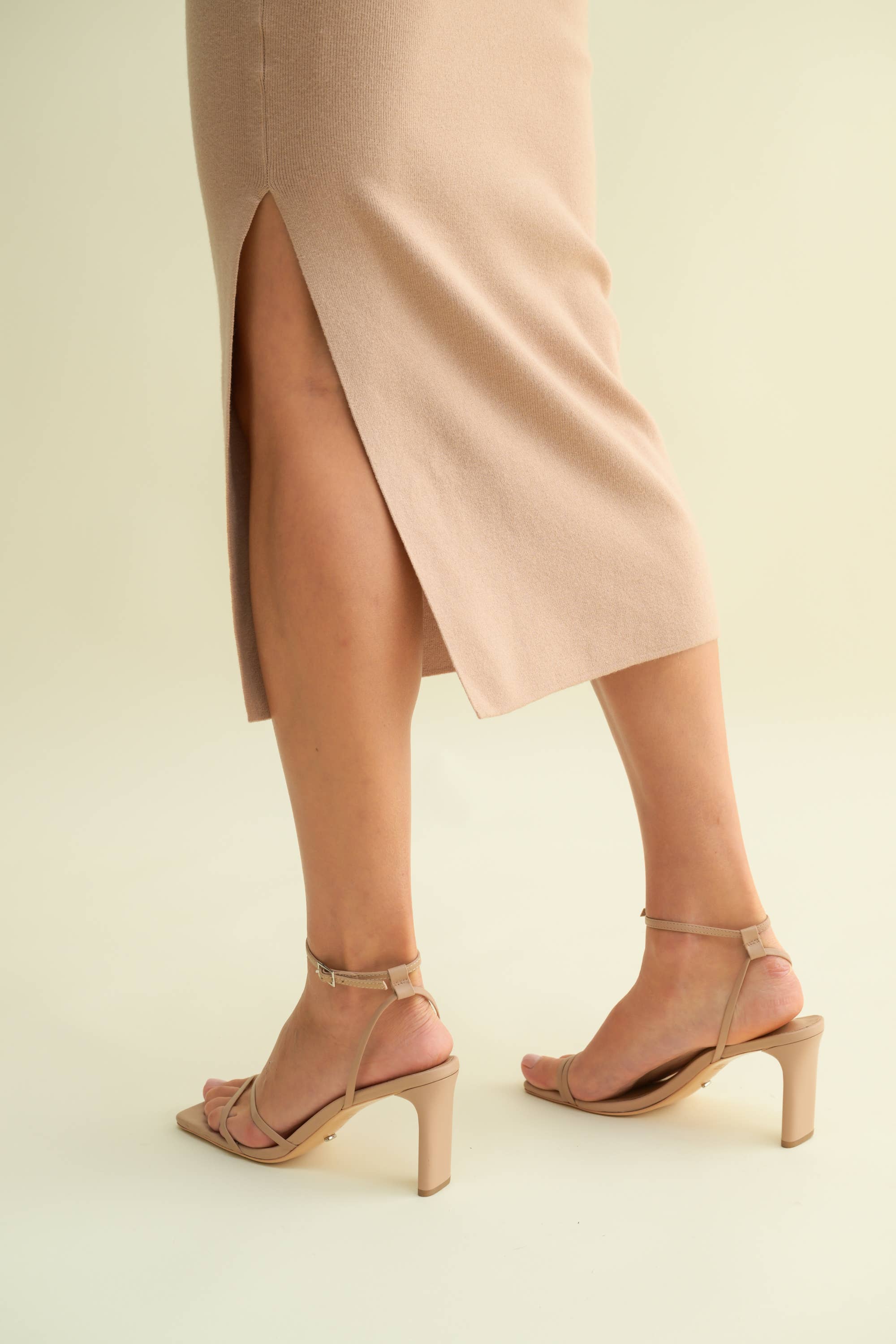 Side Slit Knit Dress