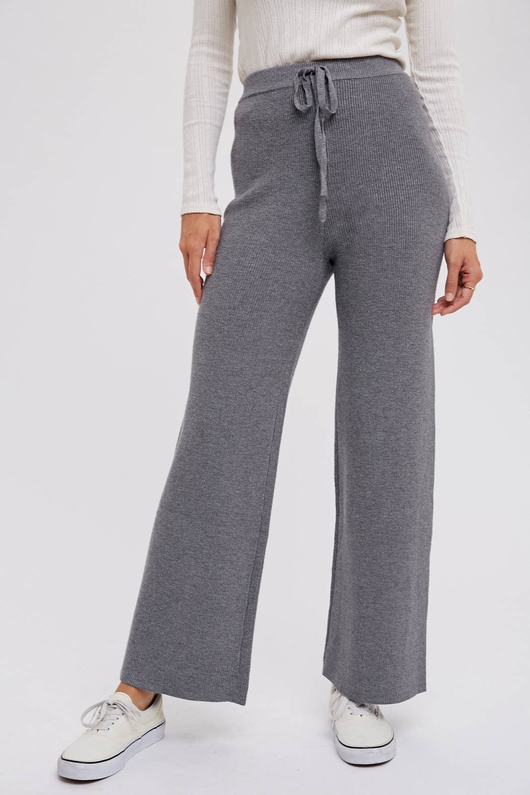 RIBBED SWEATER LOUNGE PANTS