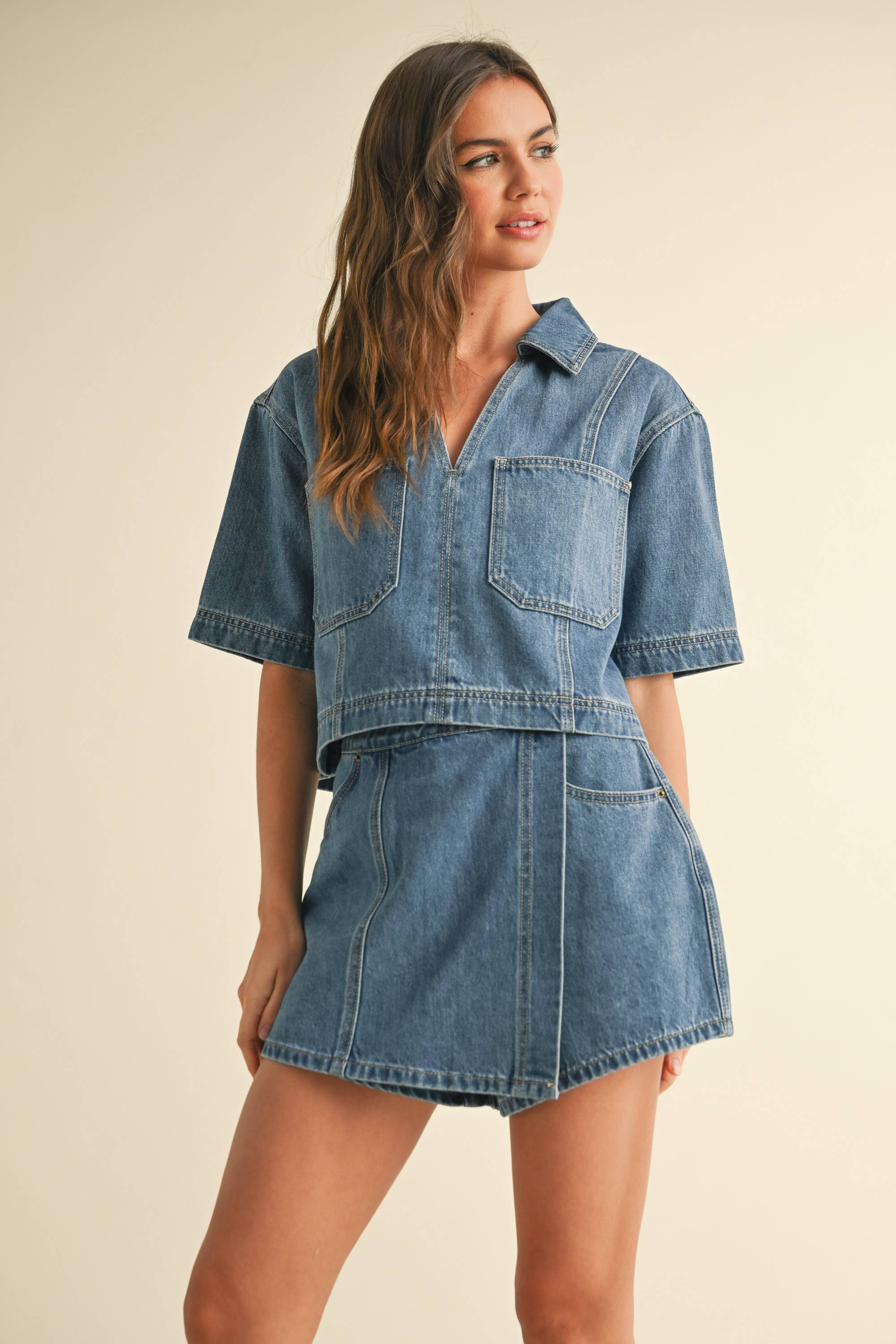MIOU Denim Skort