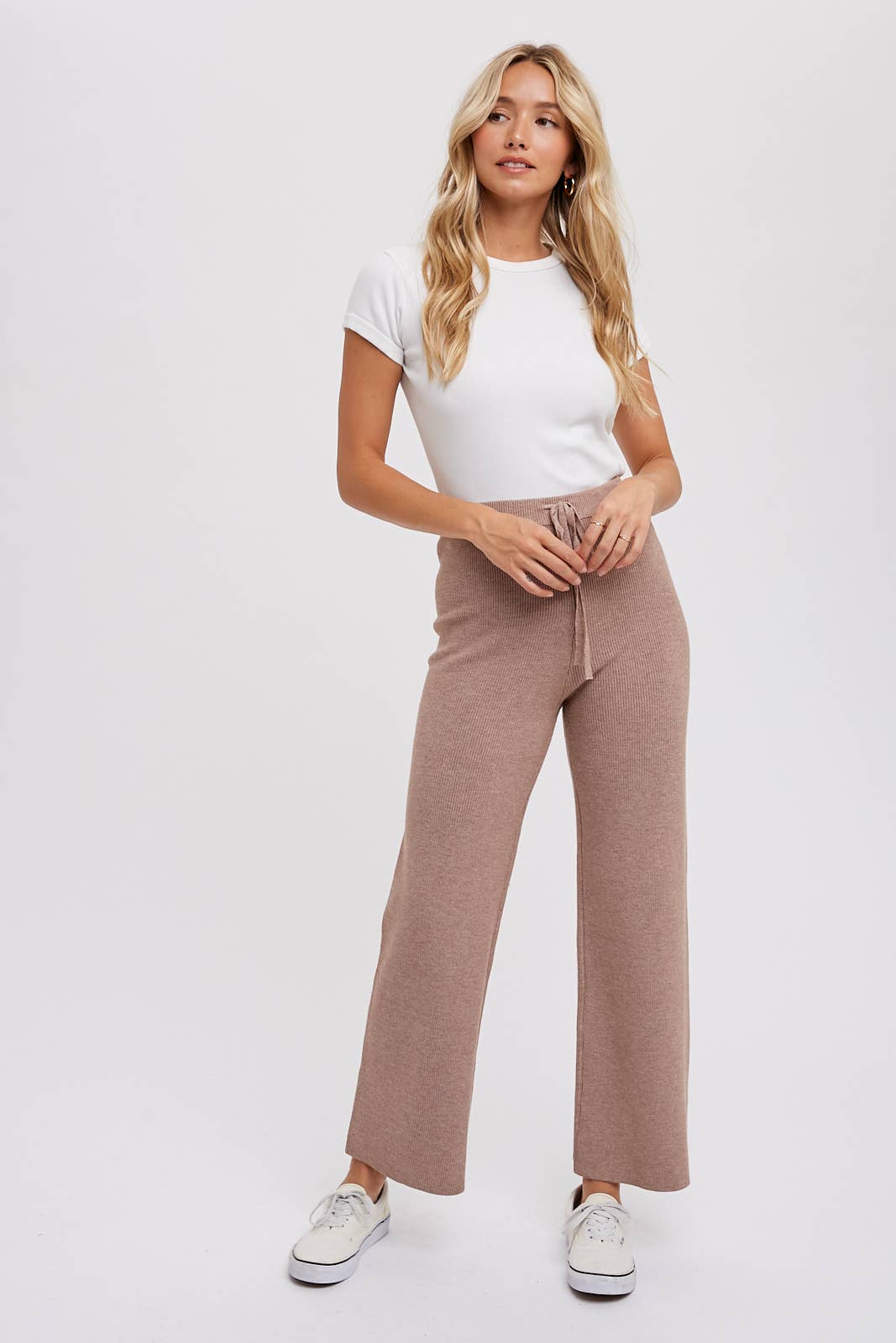 RIBBED SWEATER LOUNGE PANTS