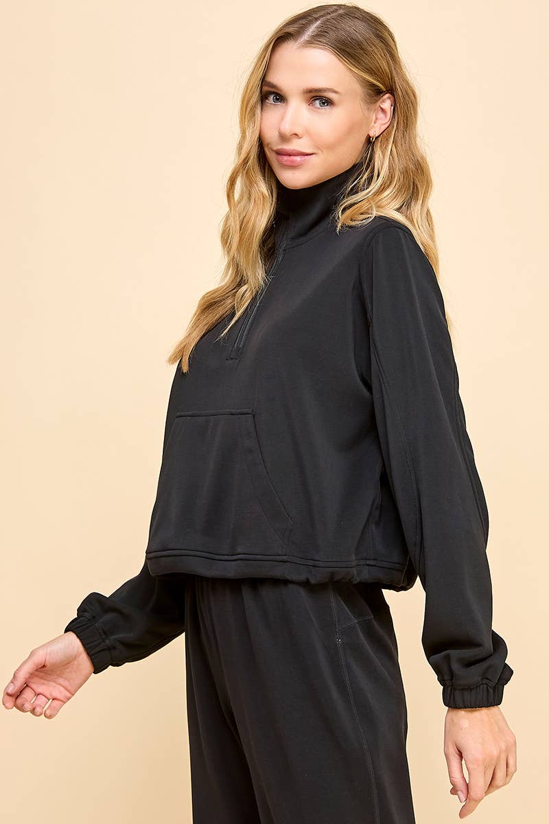 Mock Neck Sweatshirt