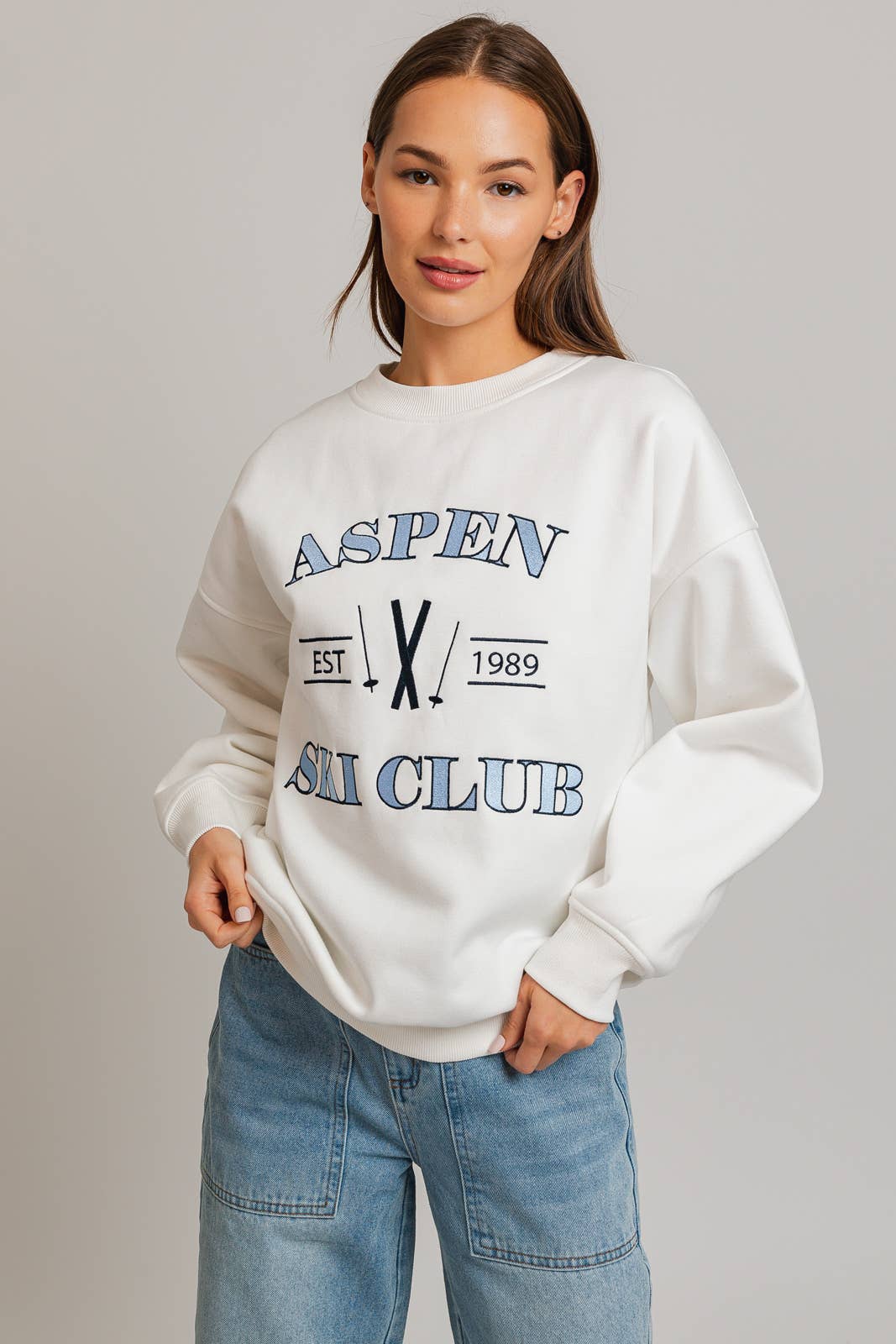 ASPEN SKI CLUB FLEECE SWEATSHIRT