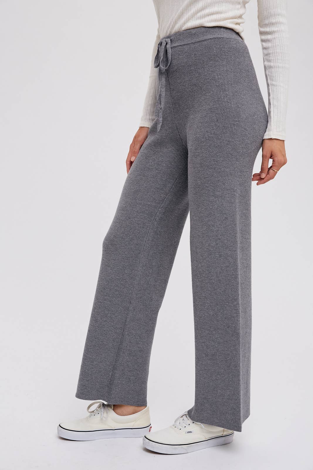 RIBBED SWEATER LOUNGE PANTS