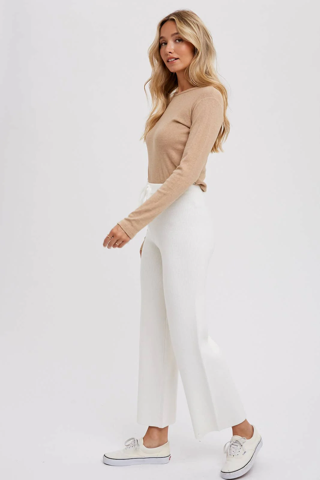 RIBBED SWEATER LOUNGE PANTS