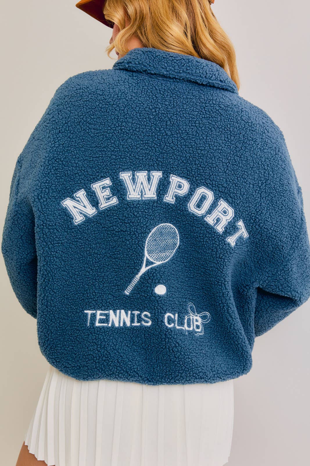 NEWPORT TENNIS CLUB ZIP SWEATER