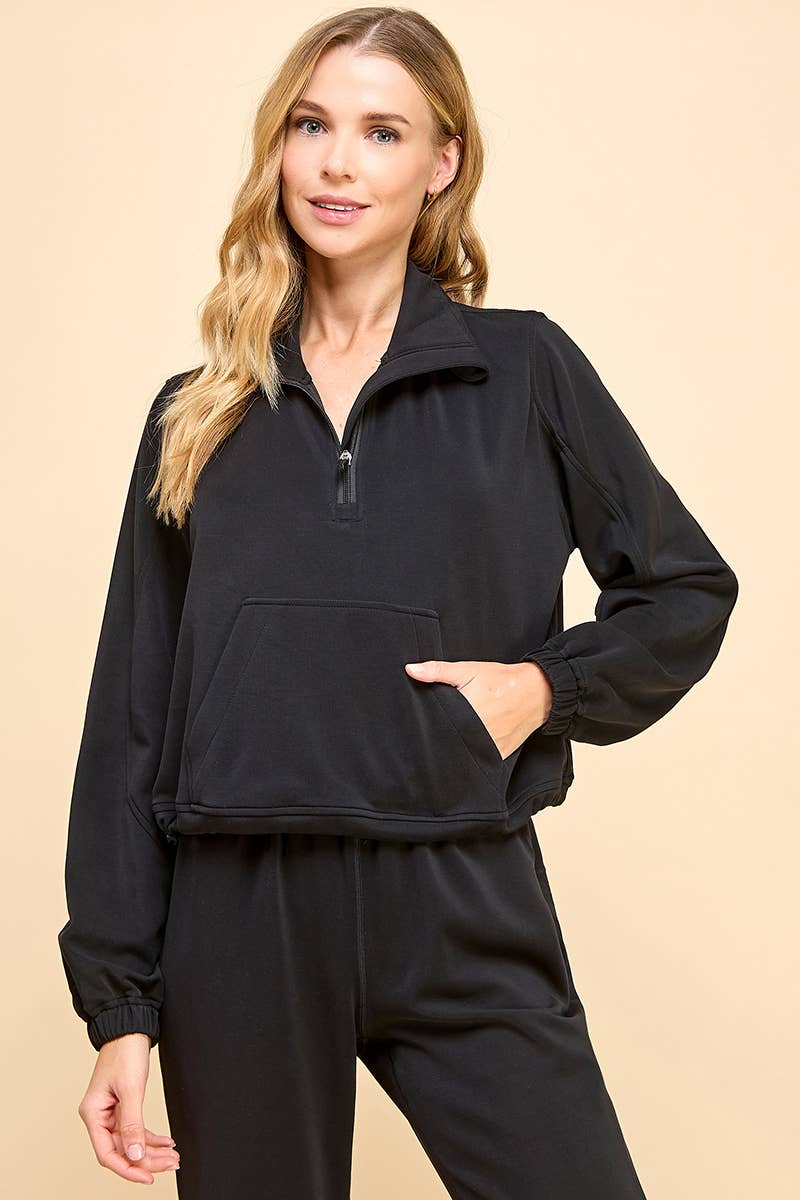 Mock Neck Sweatshirt