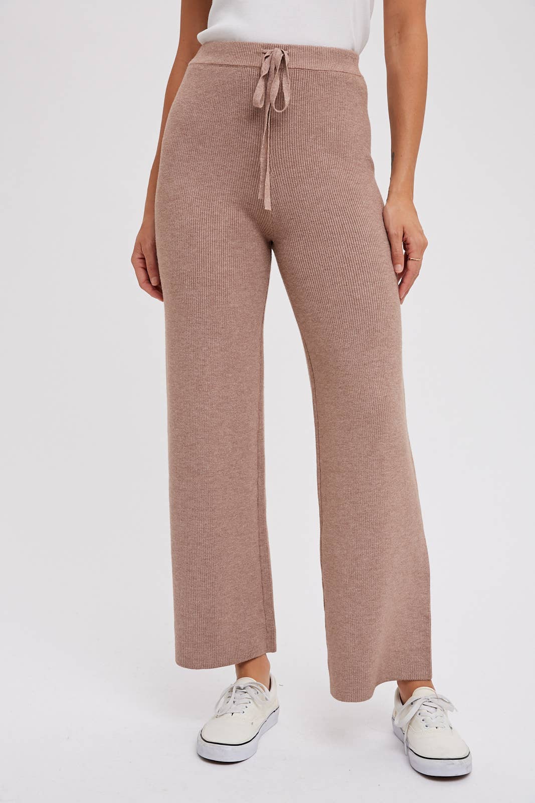 RIBBED SWEATER LOUNGE PANTS
