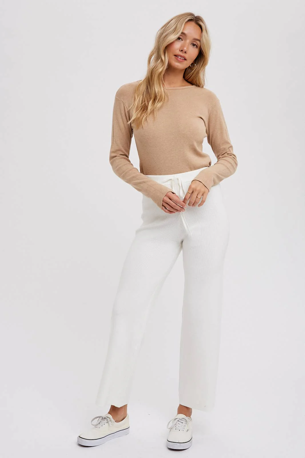 RIBBED SWEATER LOUNGE PANTS